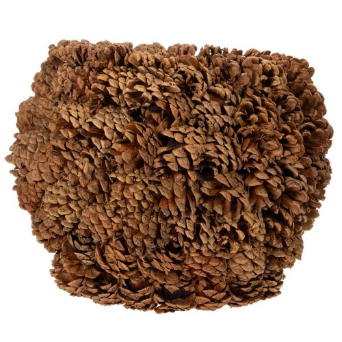 Vaso decorativo com pinhas,