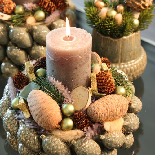 Itens Pinhas de cedro, cedro decorativo, natural, 9-10,5 cm, 3 peças