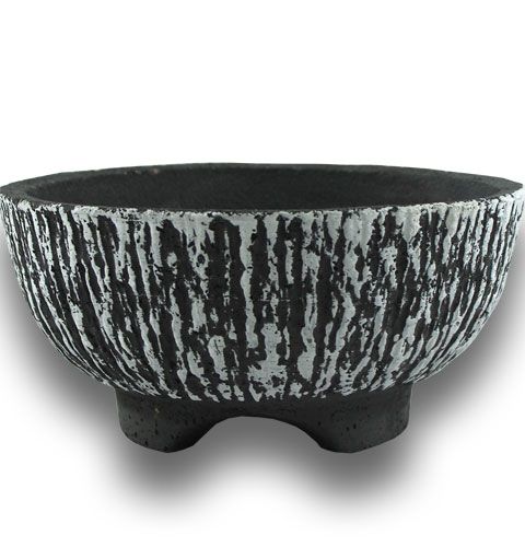 Floristik24 Tigela de cimento redonda casca de Ø30cm