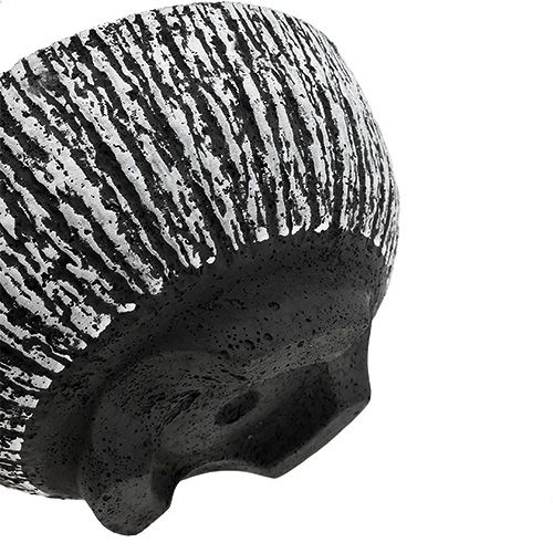 Floristik24 Tigela de cimento redonda casca de Ø25cm