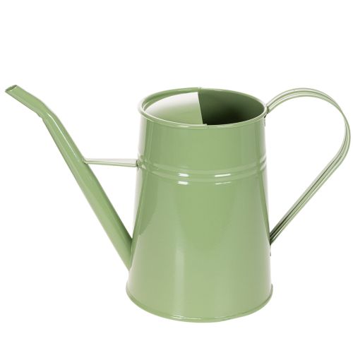 Regador vintage de metal para interiores, verde menta, 1,7L; vaso decorativo, design retrô, 23cm de altura. | Floristik24.pt