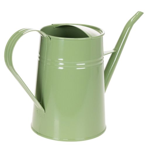 Regador vintage de metal para interiores, verde menta, 1,7L; vaso decorativo, design retrô, 23cm de altura. | Floristik24.pt