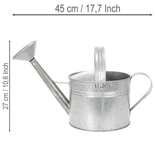 Regador vintage de zinco, 27 cm - vaso para jardim e pátio, floreira de metal | Floristik24.pt