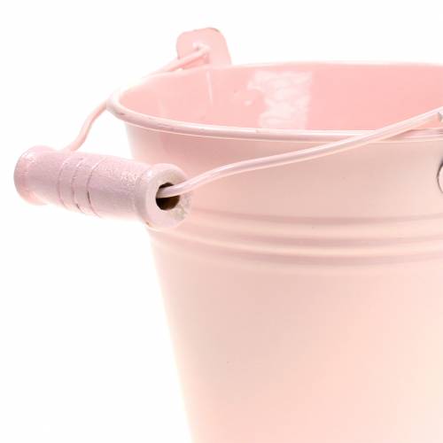 Floristik24 Variedade de balde de zinco em cores pastel Ø14cm Alt.12cm 6 unidades