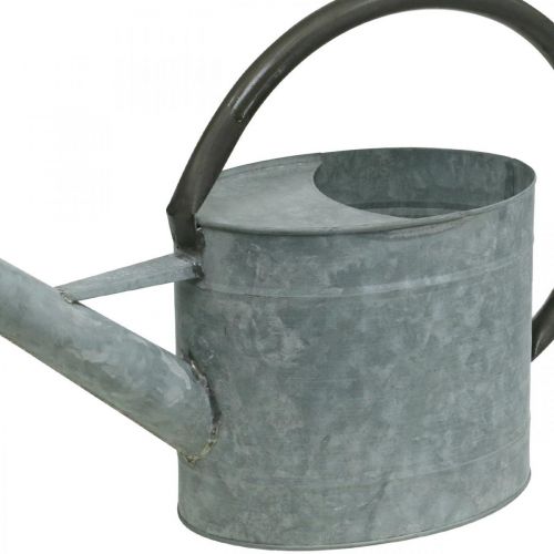 Itens Regador de metal, decoração de jardim estilo vintage cinza prateado C53cm Alt.29cm