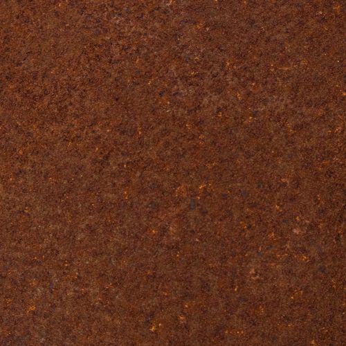 Itens Esfera decorativa cor ferrugem para jardim rústico, 14 cm, 2 peças