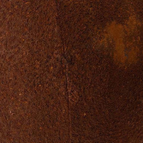 Itens Esfera decorativa cor ferrugem para jardim rústico, 14 cm, 2 peças