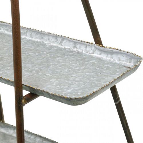 Suporte para bolo vintage bandeja decorativa mesa prateleira metal H47cm