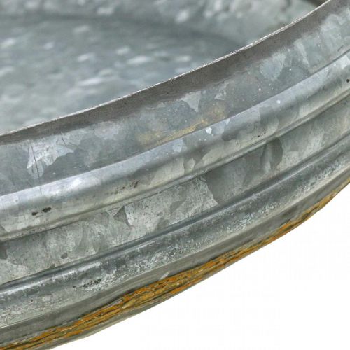 Floristik24 Tigela de zinco tigela de metal ferrugem antiga Ø40/46/52cm conjunto de 3