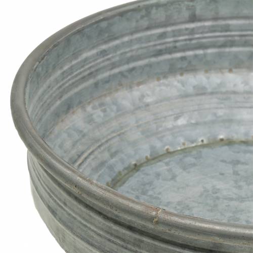 Floristik24 Tigela de zinco Ø31,5cm H10cm