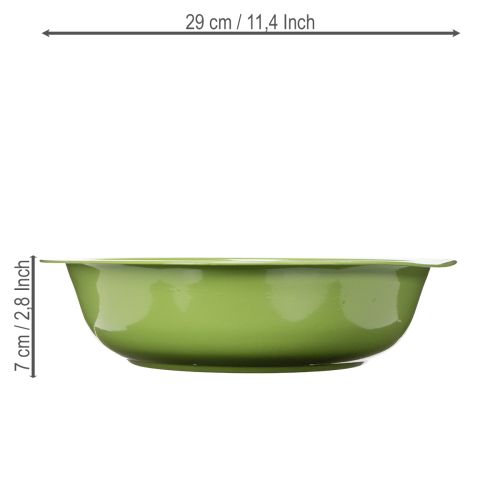 Itens Bandeja para plantio, ideal para decoração com plantas na sala de estar, 29 cm, conjunto com 2 peças.