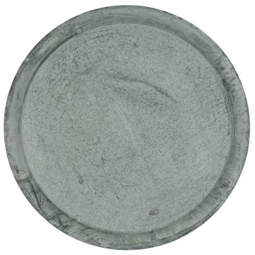 Floristik24 Placa decorativa de zinco com Ø44cm H2.5cm