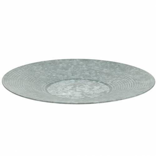 Itens Placa decorativa placa de zinco Ø35cm