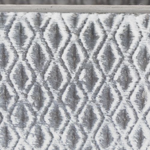 Panela de zinco com padrão de diamante, 15 cm de altura | Floristik24.pt