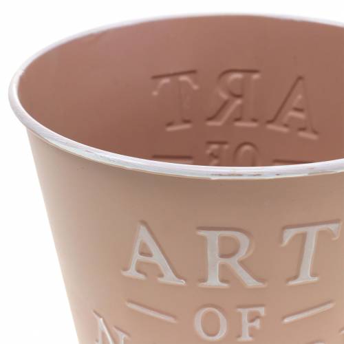 Itens Vaso de zinco Ø15cm Alt.13,5cm Cores diferentes