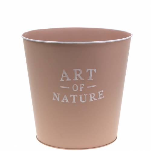 Floristik24 Vaso de flores de zinco Art of Nature rosa velho Ø17,5cm A15cm