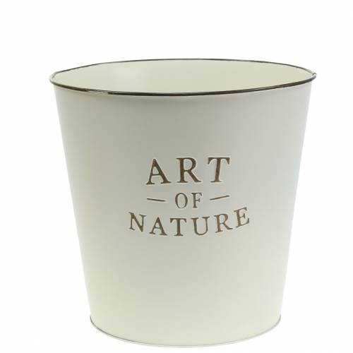 Itens Vaso de flores Zinco Art of Nature Creme Ø17,5cm A15cm