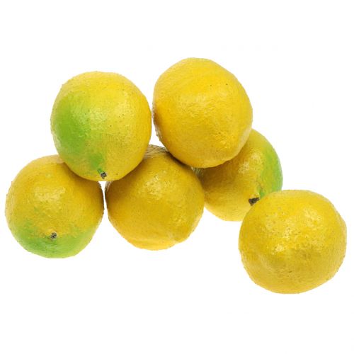 Limões decorativos 10cm 6pcs