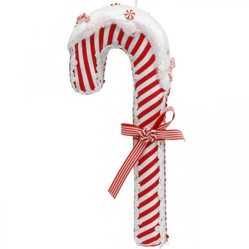 Floristik24 Candy Cane Deco Grande Natal Listrado Branco Vermelho H36cm