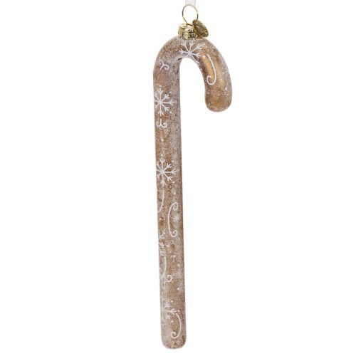 Enfeite de vidro em forma de bengala doce, decoração natalina nostálgica, 22 cm comprar | Floristik24.pt