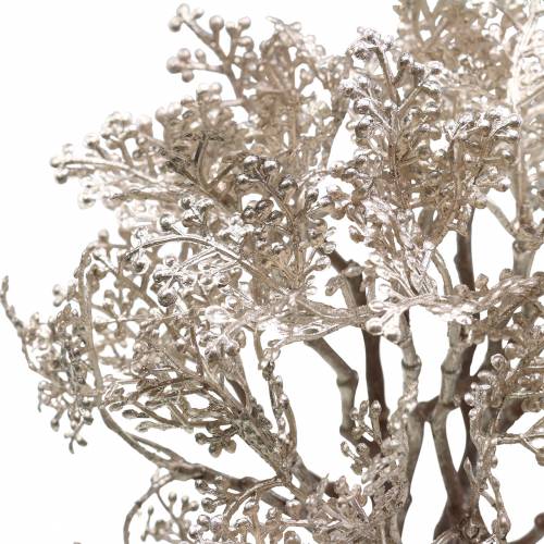 Floristik24 Ramo Deco ouro rosa metalizado 62cm