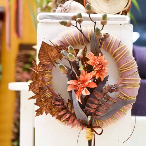 Floristik24 Ramo com bolota marrom, verde L30cm