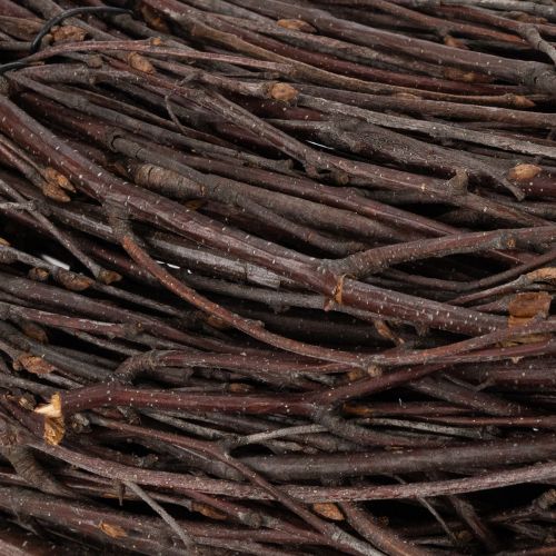 Itens Coroa decorativa clássica de salgueiro para arranjos criativos, 59 cm