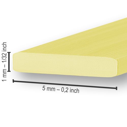 Itens Arame plano de alumínio ouro 5mm 10m