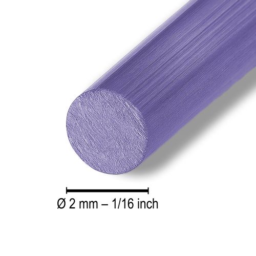 Itens Fio de alumínio 2mm 100g lavanda