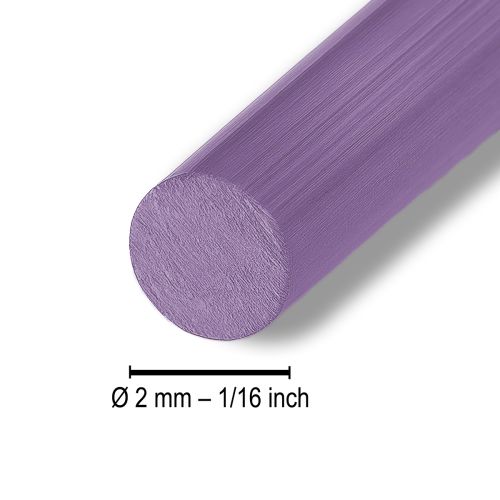 Itens Fio de alumínio roxo Ø2mm fio para joias lavanda redondo 500g 60m