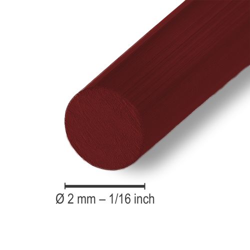 Itens Fio de alumínio Ø2mm 500g 60m Bordeaux