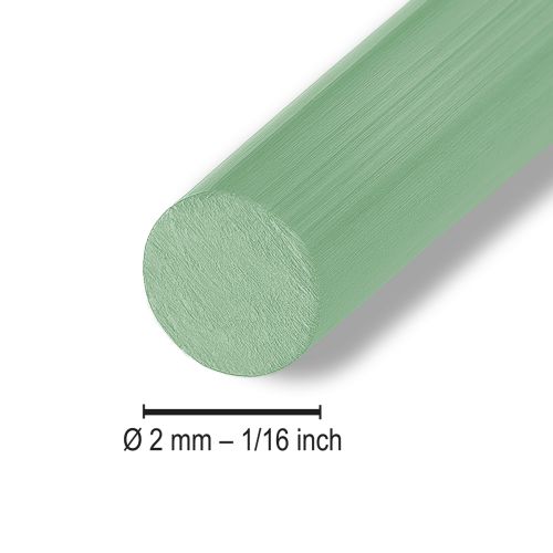 Itens Fio de alumínio Ø2mm 500g 60m verde menta