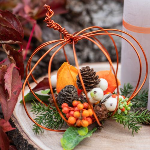 Itens Arame de alumínio para artesanato, laranja, Ø2mm, 500g, 60m, para decorações DIY.