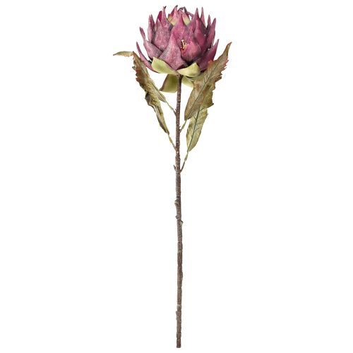 Itens Alcachofra Artificial Grande Flor Artificial Olhar Seco Roxo 76cm