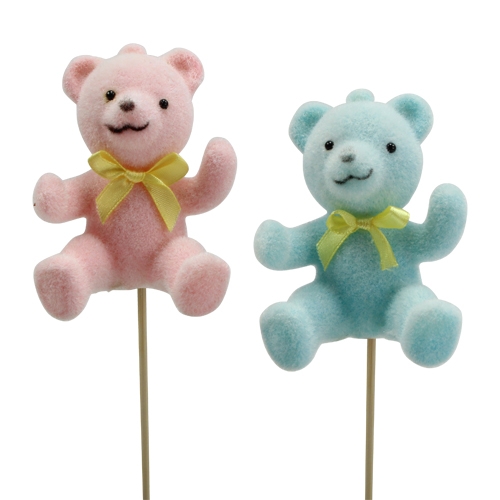 Floristik24 Ursos decorativos em cores sortidas 9cm 8pcs.