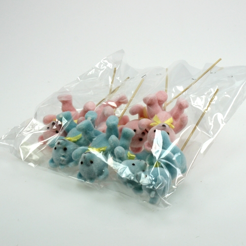 Floristik24 Ursos decorativos em cores sortidas 9cm 8pcs.