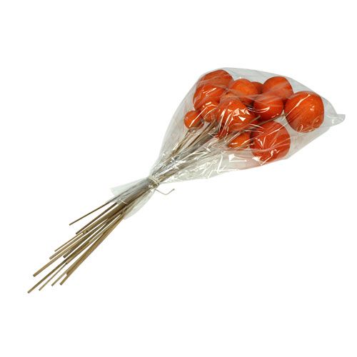 Floristik24 Bell Cup Mix em palito laranja 15 un