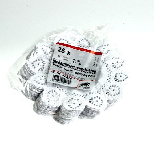 Itens Punhos Biedermeier 13cm 25 peças