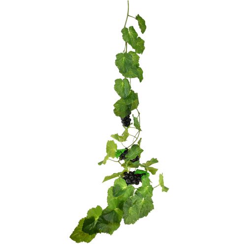 Itens Guirlanda de folhas decoração de uvas verde azul 169x10x15cm
