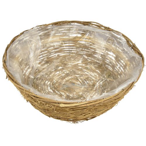 Itens Tigela de flores cesta grande para plantas videiras naturais Ø40cm Alt.13cm