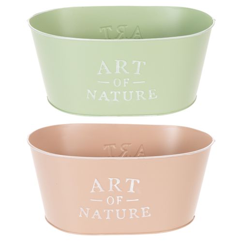 Vaso oval de zinco para flores, 27 x 18 cm, A 12,5 cm, várias cores. comprar | Floristik24.pt