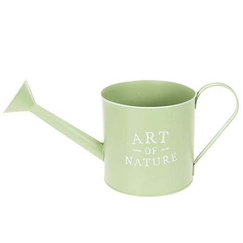 Vaso de flores, regador decorativo, floreira de zinco verde menta, Ø16,5 cm | Floristik24.pt