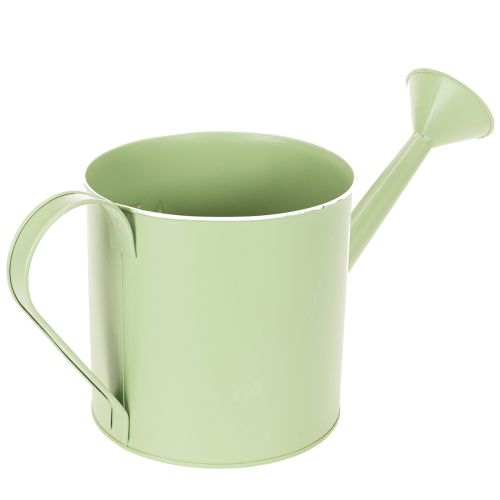 Vaso de flores, regador decorativo, floreira de zinco verde menta, Ø16,5 cm | Floristik24.pt