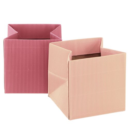 Itens Saco de flores saco de papel com folha rosa salmão 10,5cm 6 un