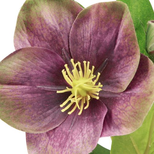 Itens Rosas de Natal Rosa Artificial Neve Flor Roxa C35cm 6 un