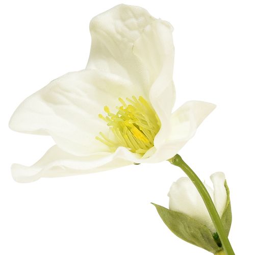 Itens Rosas de Natal flores artificiais decoração de Natal branca 37 cm 2 unidades