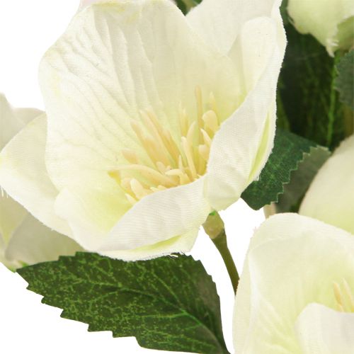 Itens Buquê de rosas de natal 39cm creme