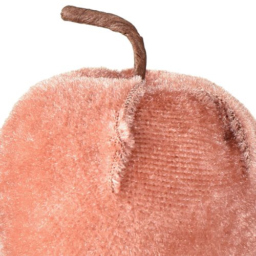Itens Tecido decorativo maçãs veludo marrom amarelo Ø5cm H6cm 12 peças