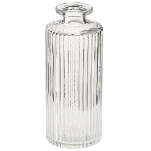 Itens Garrafas Decorativas Mini Vasos de Vidro Transparente Retro Alt.13cm 6 un