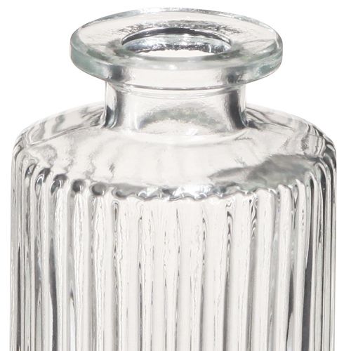Itens Garrafas Decorativas Mini Vasos de Vidro Transparente Retro Alt.13cm 6 un